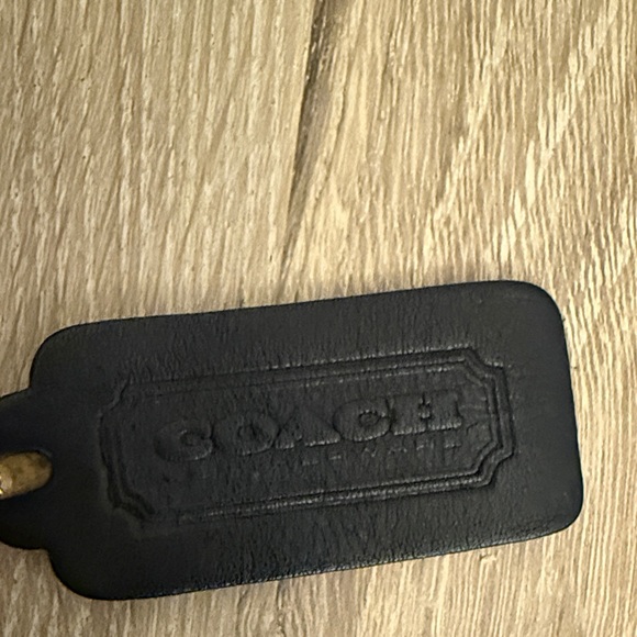 Coach Black Leather Tag - Picture 2 of 7
